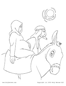 San José y la Virgen María camino a Belén San José y la Virgen María camino a Belén