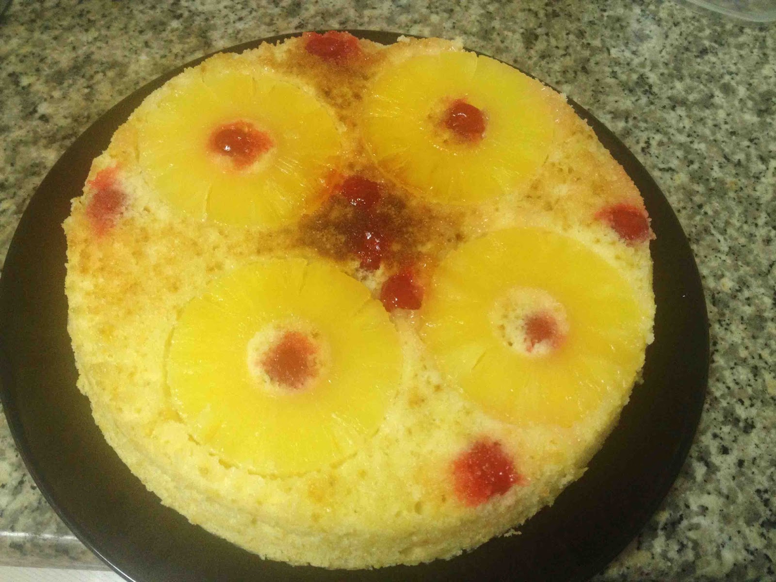 PINEAPPLE UPSIDE DOWN CAKE STOVE TOP BAKING / WITHOUT OVEN
