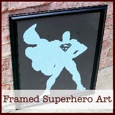 framed superhero art