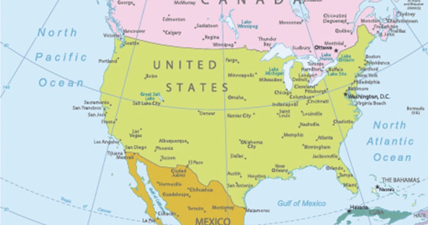 Nama Negara di Benua Amerika Utara dan Ibukotanya - Jagoan Sekolah