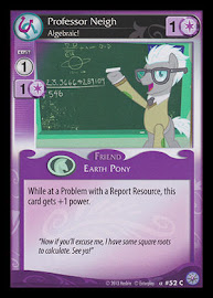 My Little Pony Professor Neigh, Algebraic! Premiere CCG Card