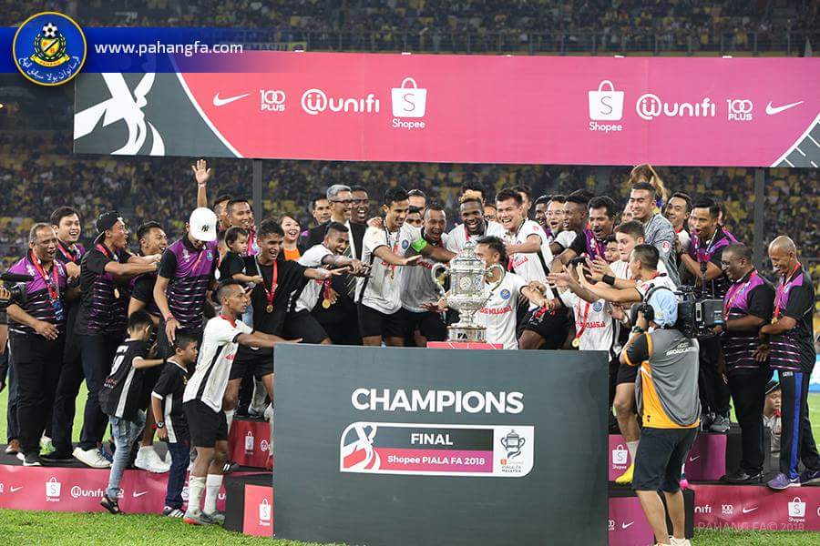 Keputusan Piala FA Malaysia 2018 | Negeri Pahang telah dinobatkan sebagai Juara bagi musim 2018