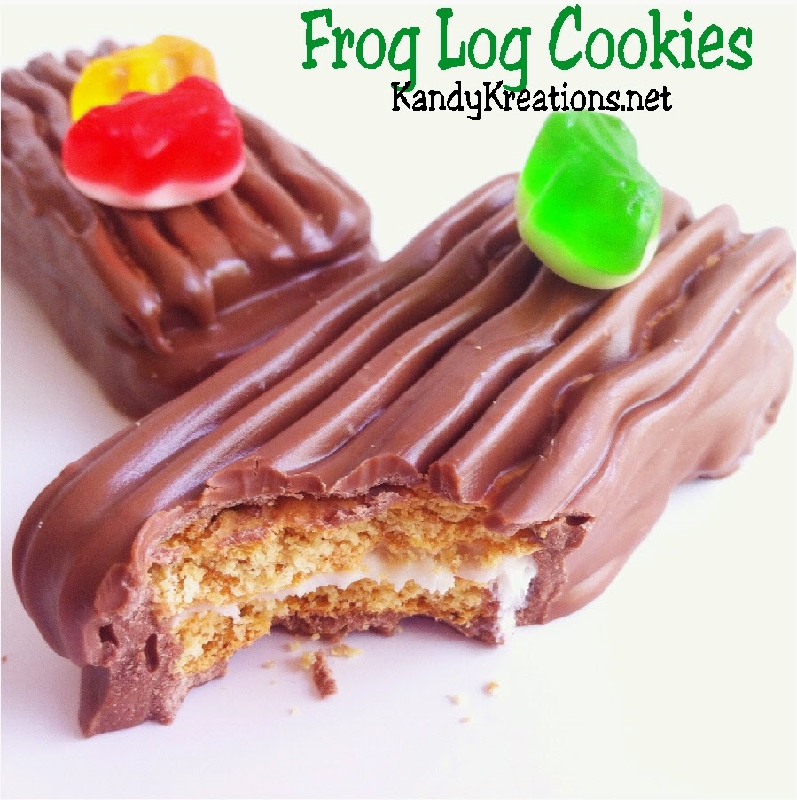 Enjoy a rich, yummy chocolate covered cookie that's fun to make and eat. This cookie is perfect for your video game party as the Frogger hops across the logs on the party dessert table.