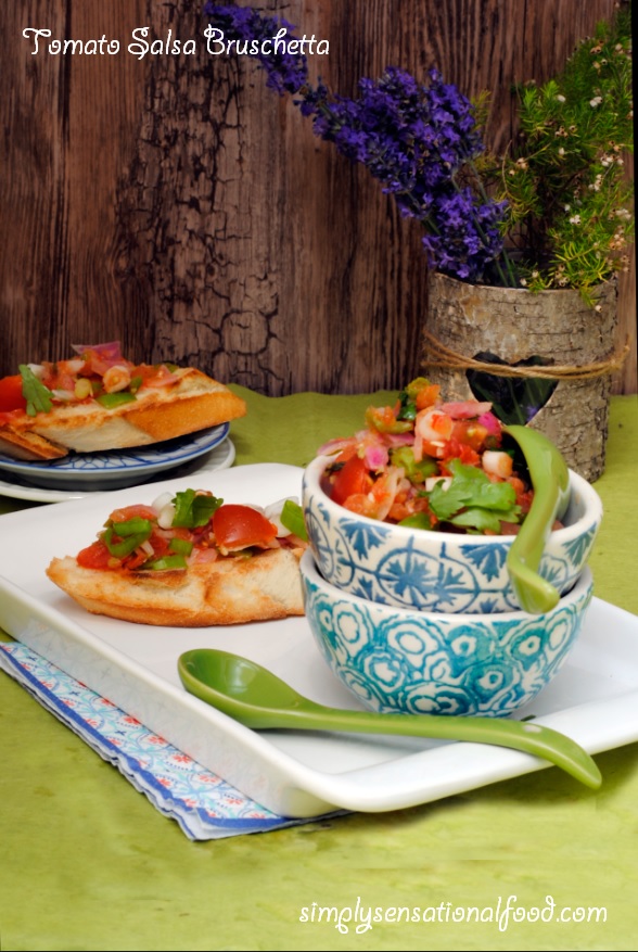 Tomato Salsa Bruschetta simply.food