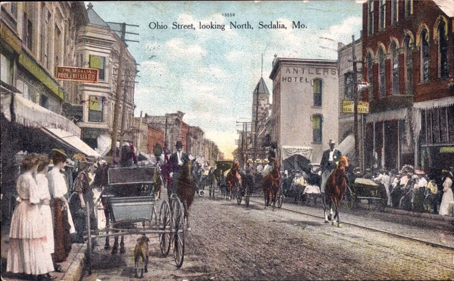 SHOW ME Johnson County Western Missouri History Pictures of Old Sedalia, Pettis County