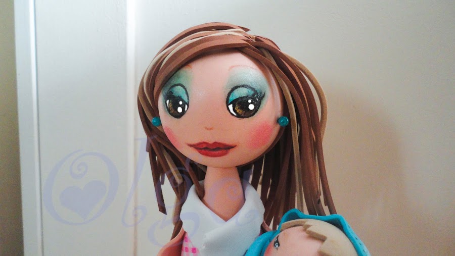 fofucha para baby shower mamá 