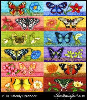 Studio Jardine • Blog: 2013 Butterfly Calendar for Lang!