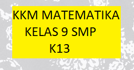 Kkm Matematika Kelas 9 Smp K13 Revisi Baru Kherysuryawan Id