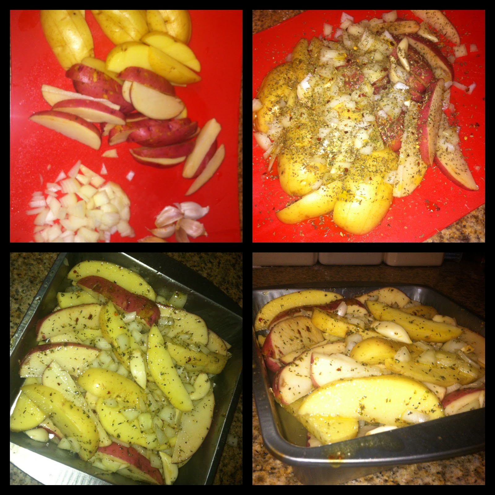 The Waltzing Taste Buds Olive Oil Pan Roasted Sirloin and Oven Roasted Potatoes