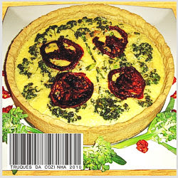 Quiche de brócolis de rama Quiche de brócolis de rama