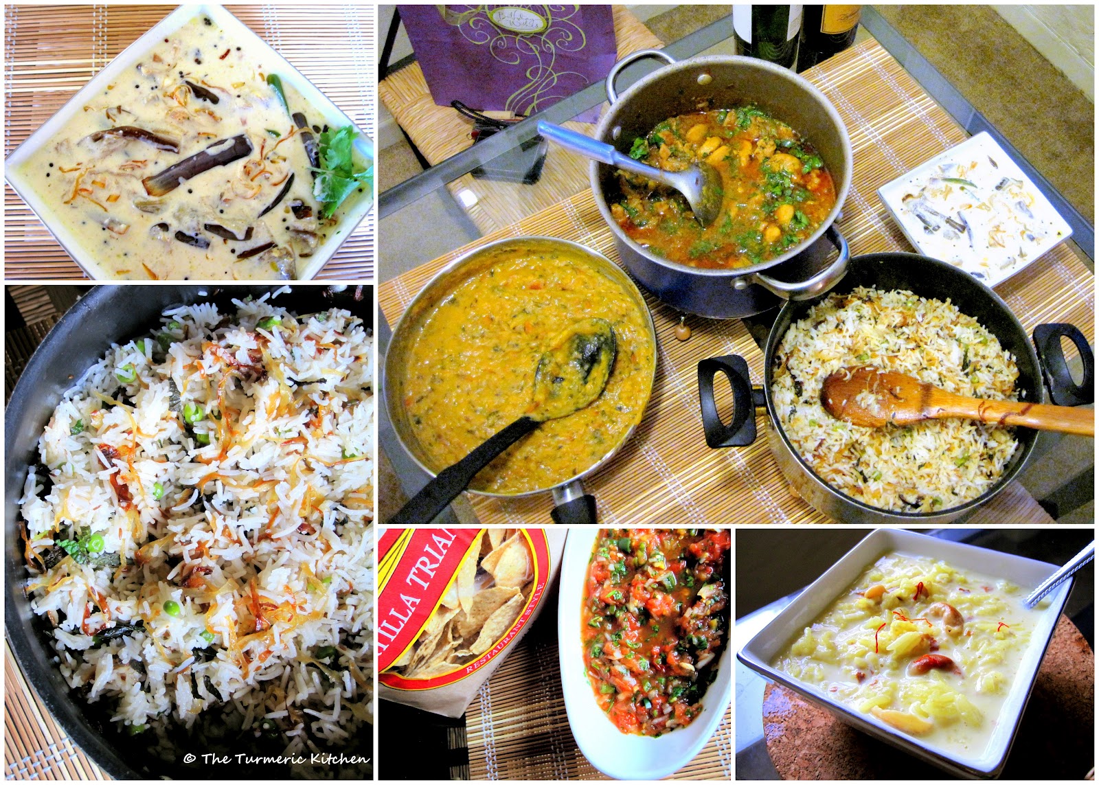 The Turmeric Kitchen Birthday Dinner II The Menu and some rice