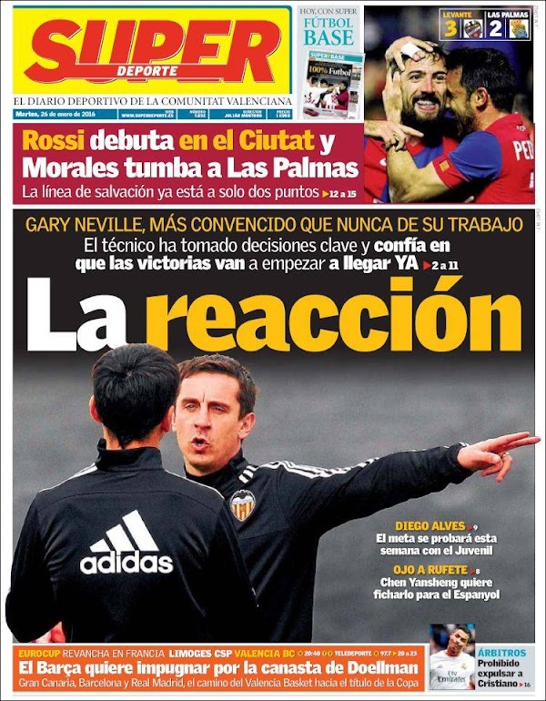 Valencia, Superdeporte: "La reacción"