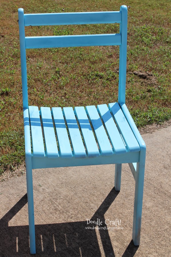 Colorful Wooden Chairs Redone!