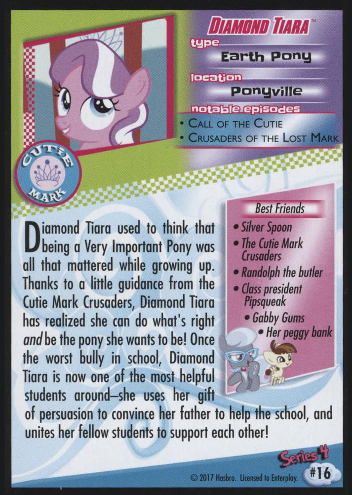 MLP Diamond Tiara Trading Cards MLP Merch