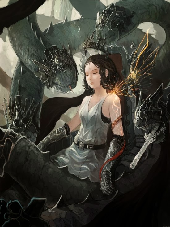 Gilang Andrian alchemaniac deviantart ilustrações fantasia ficção científica anime Ascensão da valquíria negra