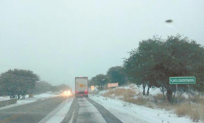 Ligeras nevadas "congelan" el Norte de Sonora
