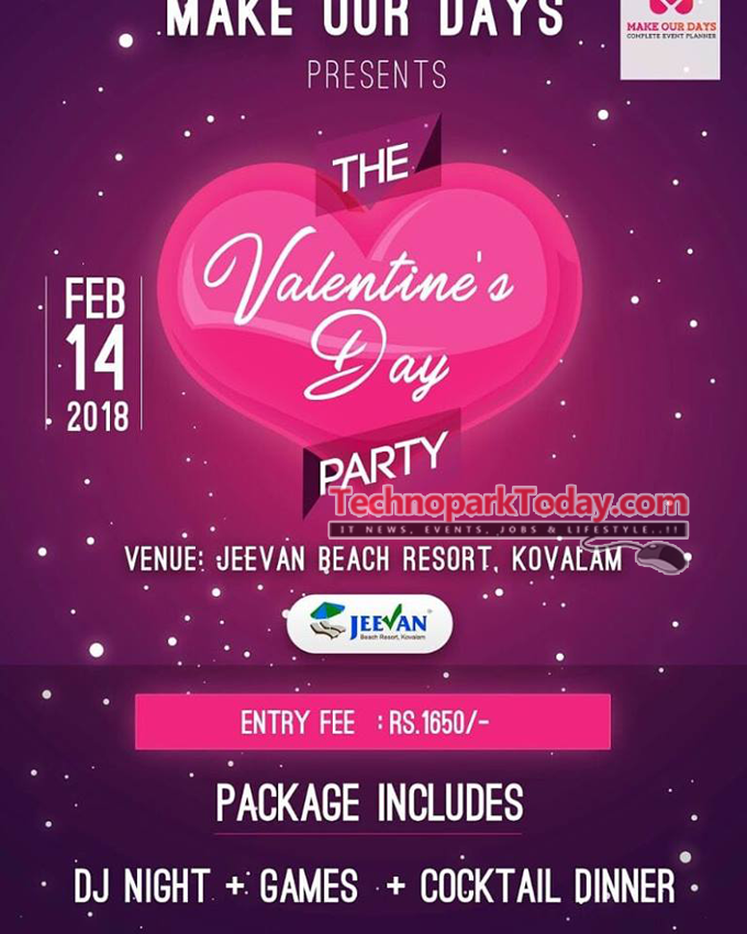 valentines day beach party trivandrum