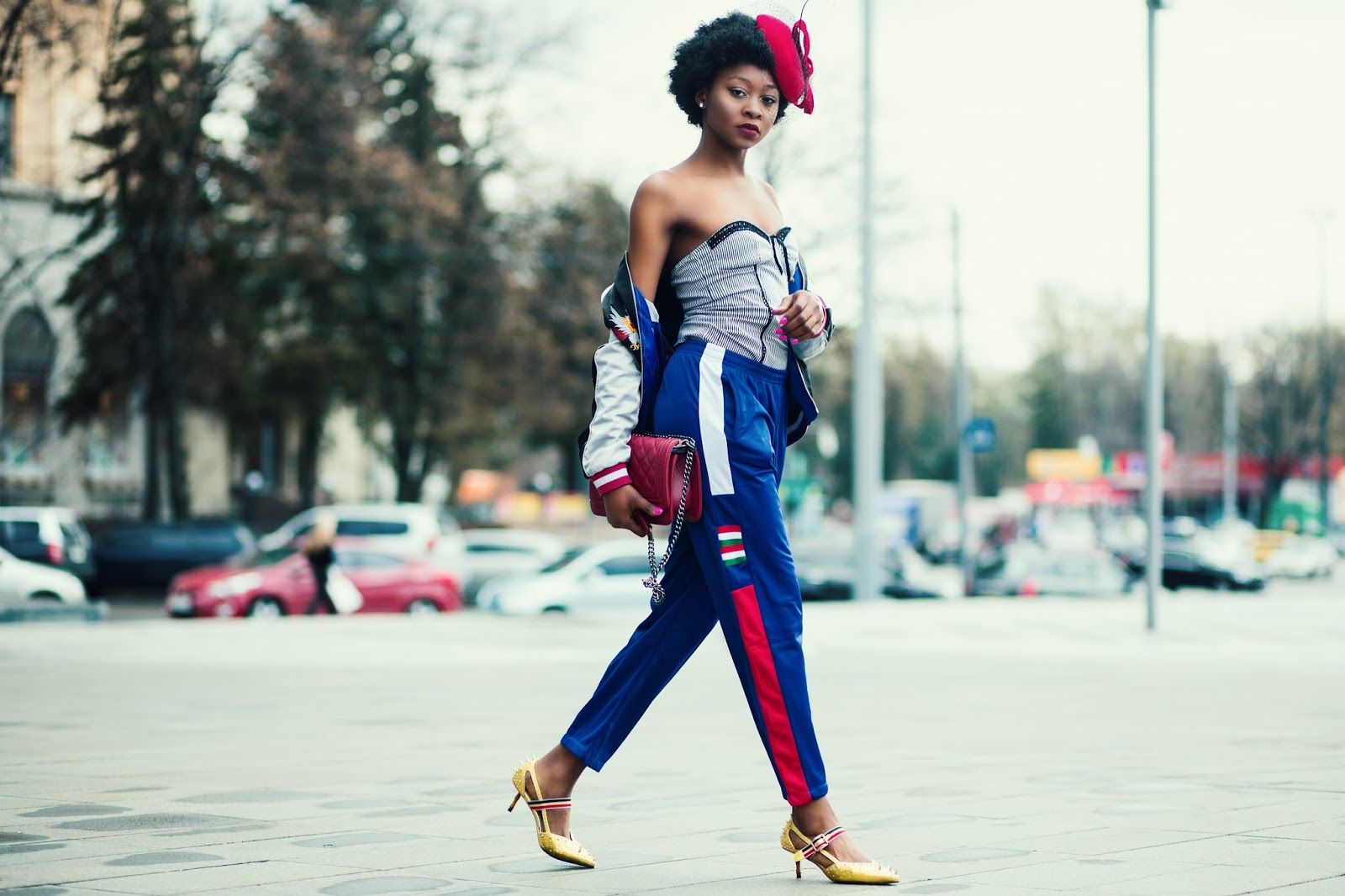 How to style Track-pants and Fascinator as street-wears. | Melody Jacob