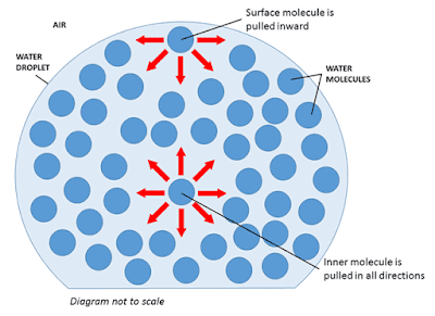 Surface tension diagram