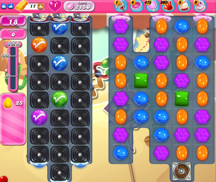 Candy Crush Saga level 2150 Candy Crush Saga level level 2150