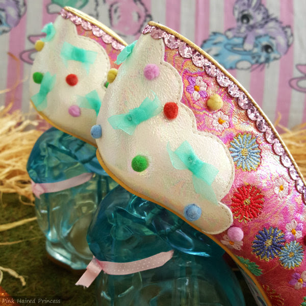 Irregular Choice Rainbunny pom pom detail Irregular Choice Rainbunny pom pom detail