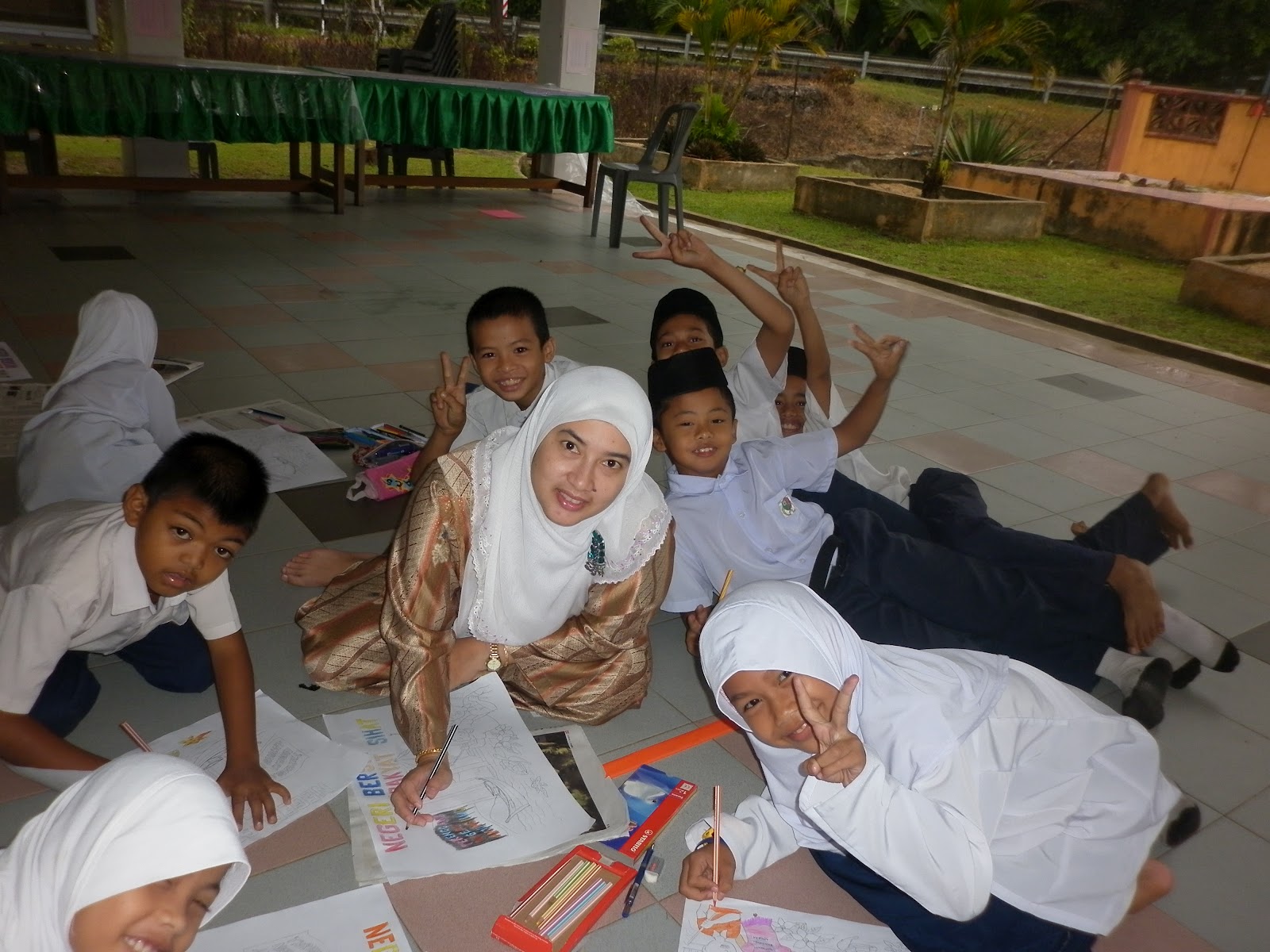 Sekolah Kebangsaan Kampung Wa : Pertandingan Mewarna