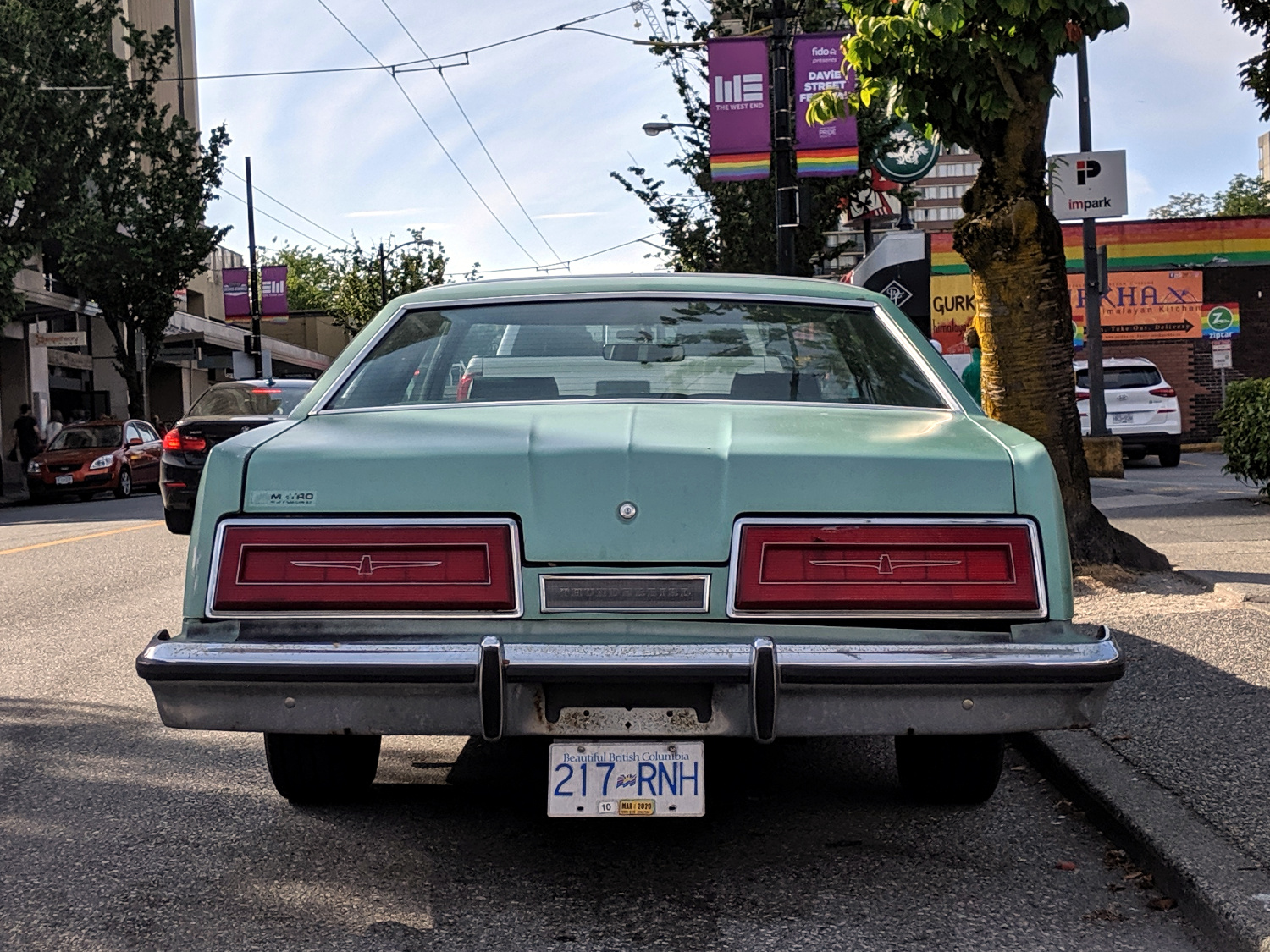 Old Parked Cars Vancouver opera windows