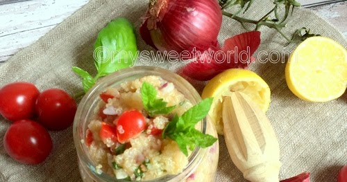 Sweetys World: Quinoasalat mit Tomaten und Minze, vegan