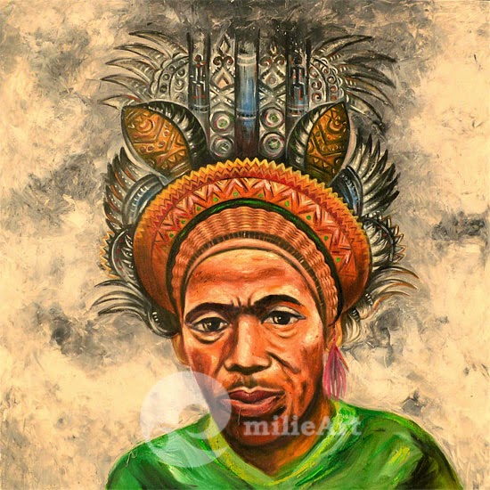 lukisan wajah etnik