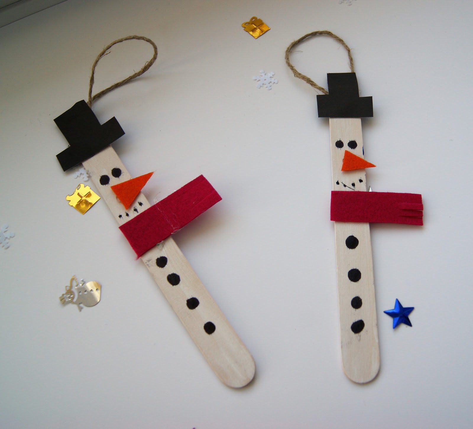 Ozdoby świąteczne z patyczków do lodów - Pożeram strony!!!