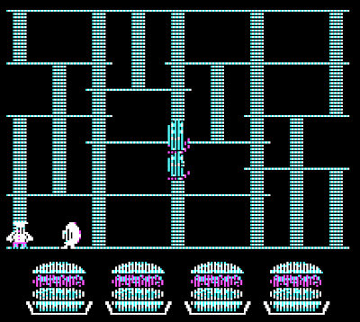 BurgerTime MS-DOS gameplay screenshot