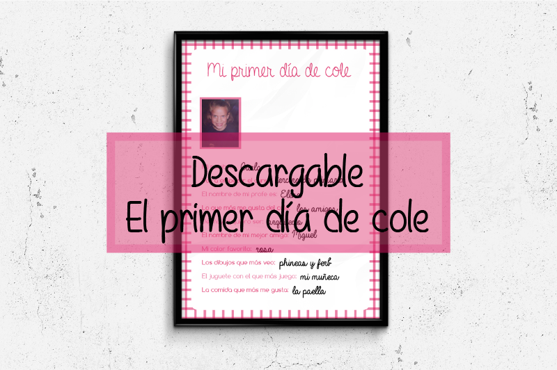 El primer dia de cole