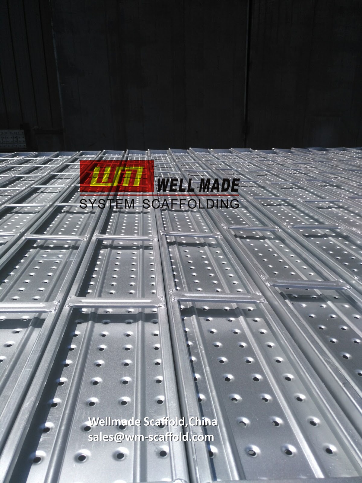 Galvanized Gi Scaffolding Metal Deck 210x45mm Size Malaysia Ms1462 Standard