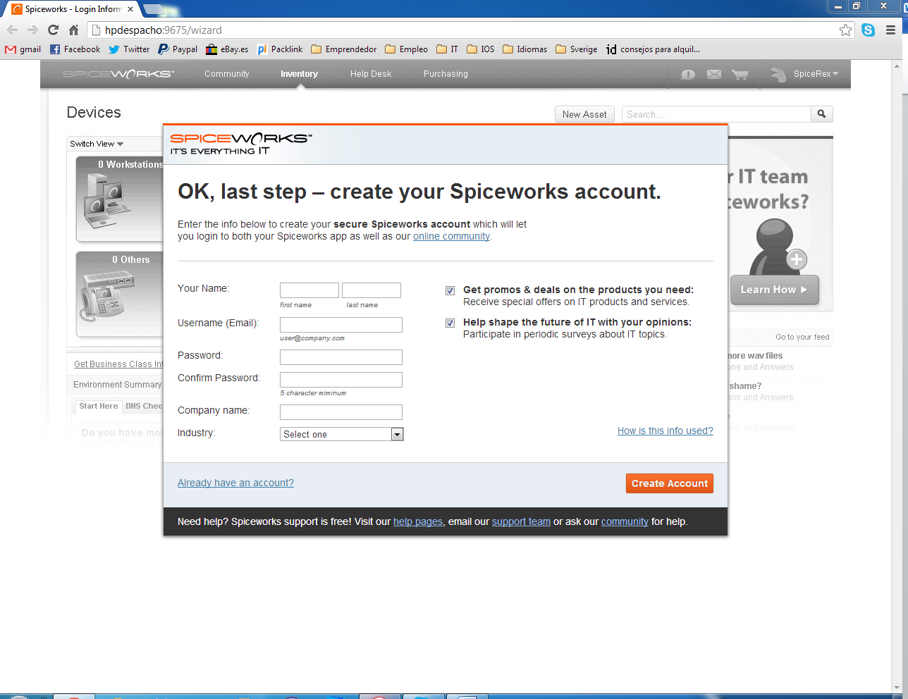 ...PVO+H Uge´s Worlds... Spiceworks A free tool for IT Management