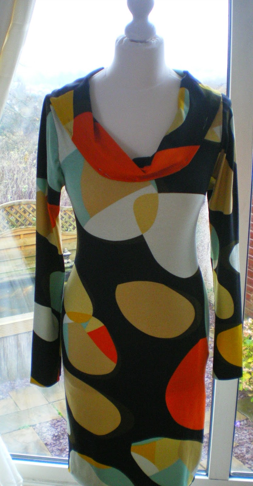 Sew, Create and Recycle: Pattern Free Cowl Neck Dress