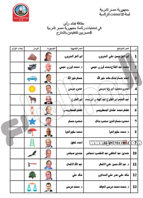 من تتمنى ان يكون رئيس مصر القادم *؟