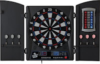 Fat Cat Mercury Electronic Soft Tip Dartboard with Cabinet