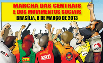Brasília será palco da marcha do trabalhadores