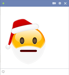No Expression Emoji Santa