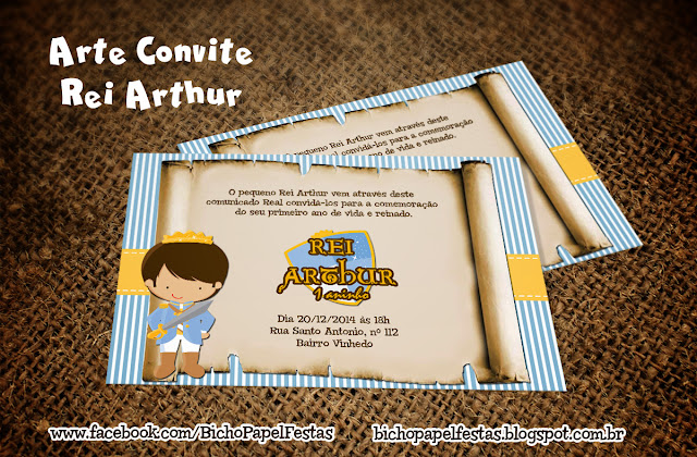 Convite Rei Arthur