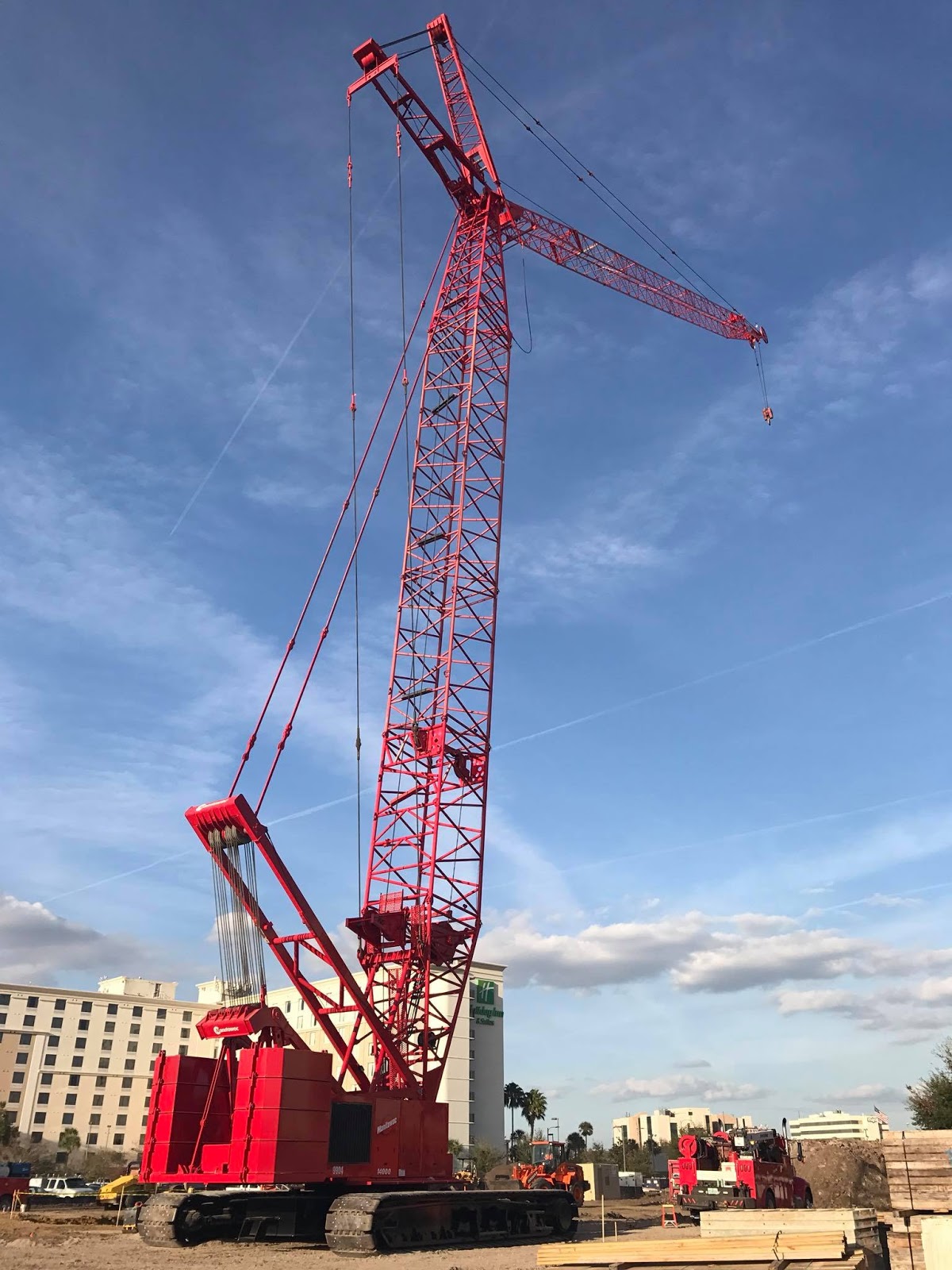 Industrial History Cranes with a Luffer Jib