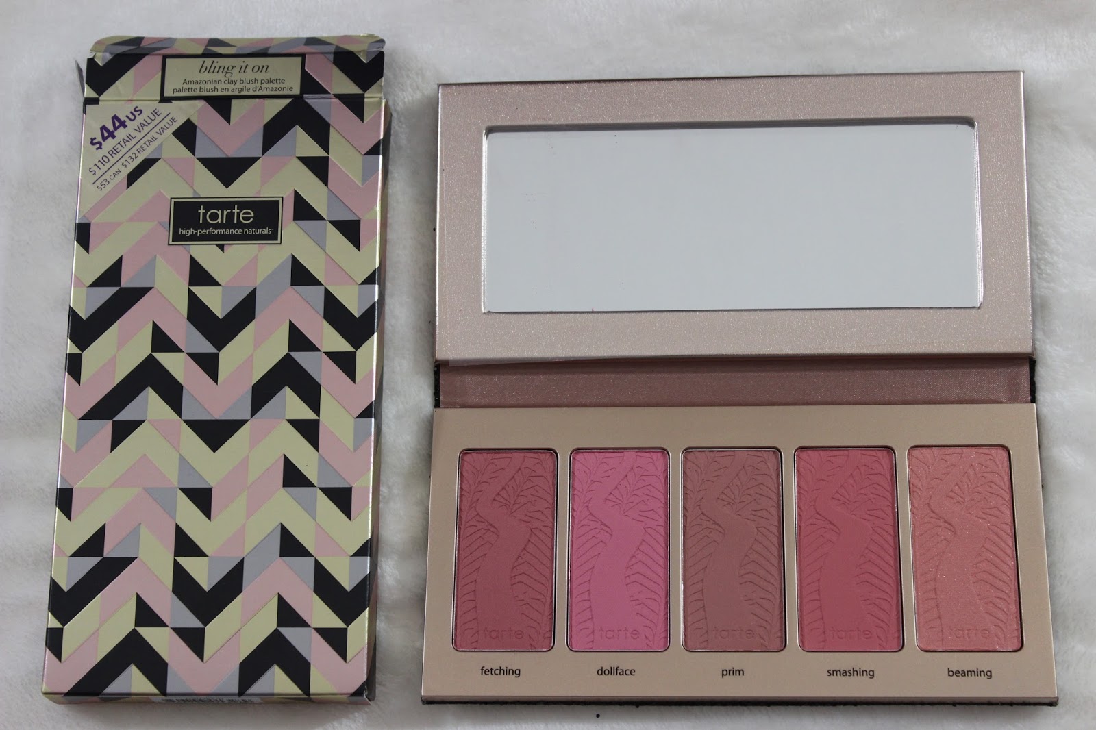 tarte bling it on blush palette