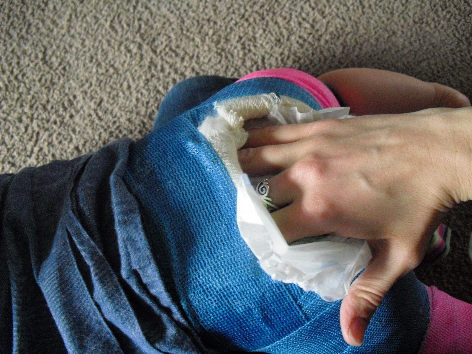 Vigues' House of Happiness SPICA cast diaper tutorial