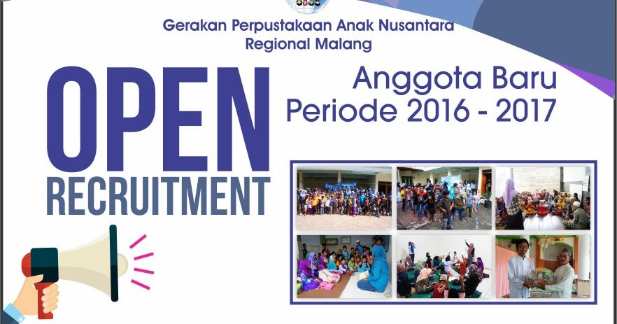 Open Recruitment Anggota Gerakan Perpustakaan Anak 