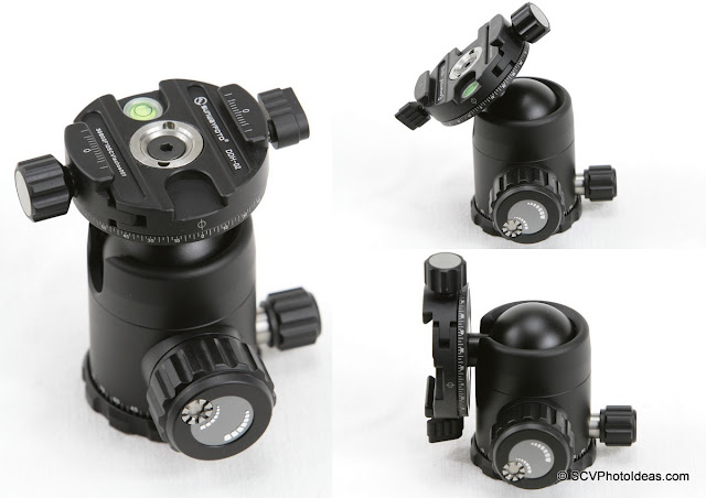 Sunwayfoto FB-36DDH Ball Head pan clamp and positioning