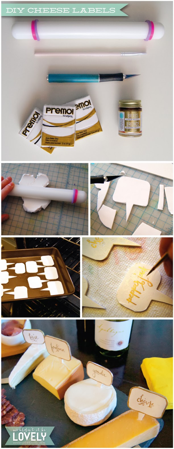 Wouldn't it be Lovely DIY Cheese Labels