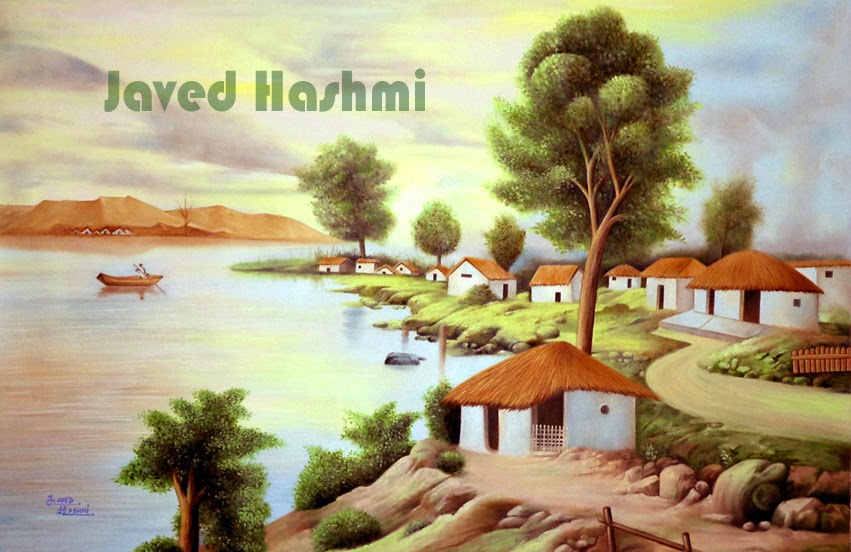 Portrait Painting Scenery Painting Beautiful Indian Art