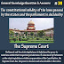 The constitutional validity of the laws passed by the states and the parliament is decided by