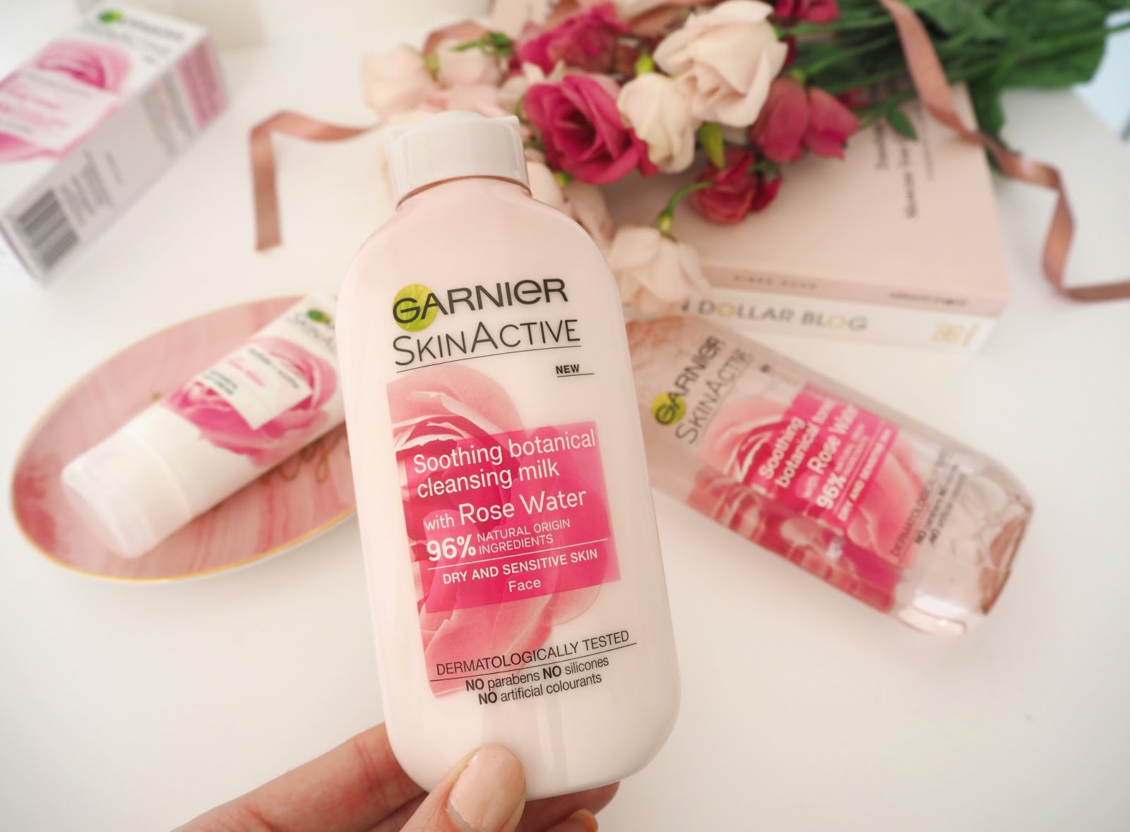 Garnier Skin Active Collection, Katie Kirk Loves, UK Blogger, Beauty Blogger, Skincare Blogger, Rose Water, Beauty Review, Skincare Review