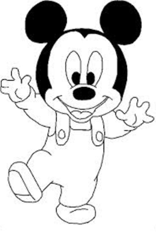 baby coloring pages mickey mouse - photo #19